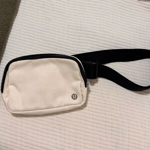 Brand New Lululemon White Canvas Belt Bag